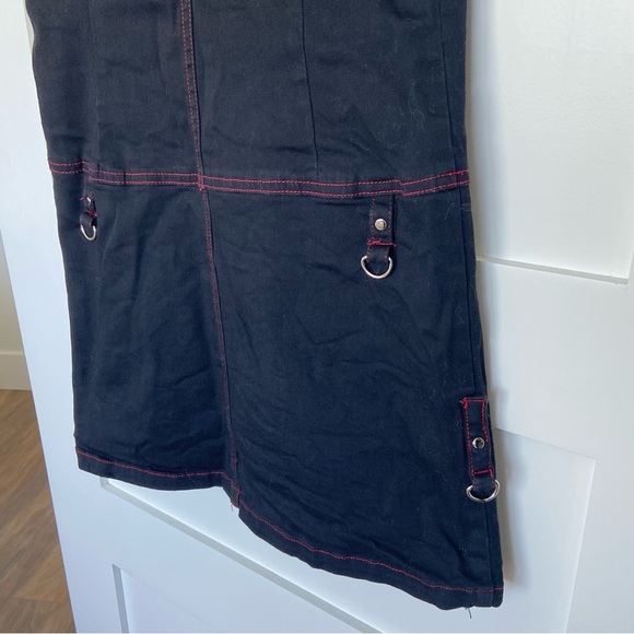 Vintage Y2K Tripp NYC Black Goth Punk Dress with Zipper Accents - Picture 10 of 17